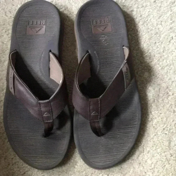 Reef Brown Pre-Owned Santa Ana Flip Flops-Size 11 - Picture 4 of 11
